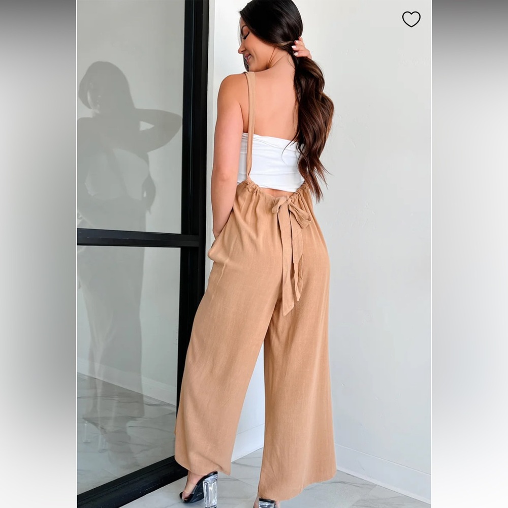 Casual Conversations Suspender Jumpsuit